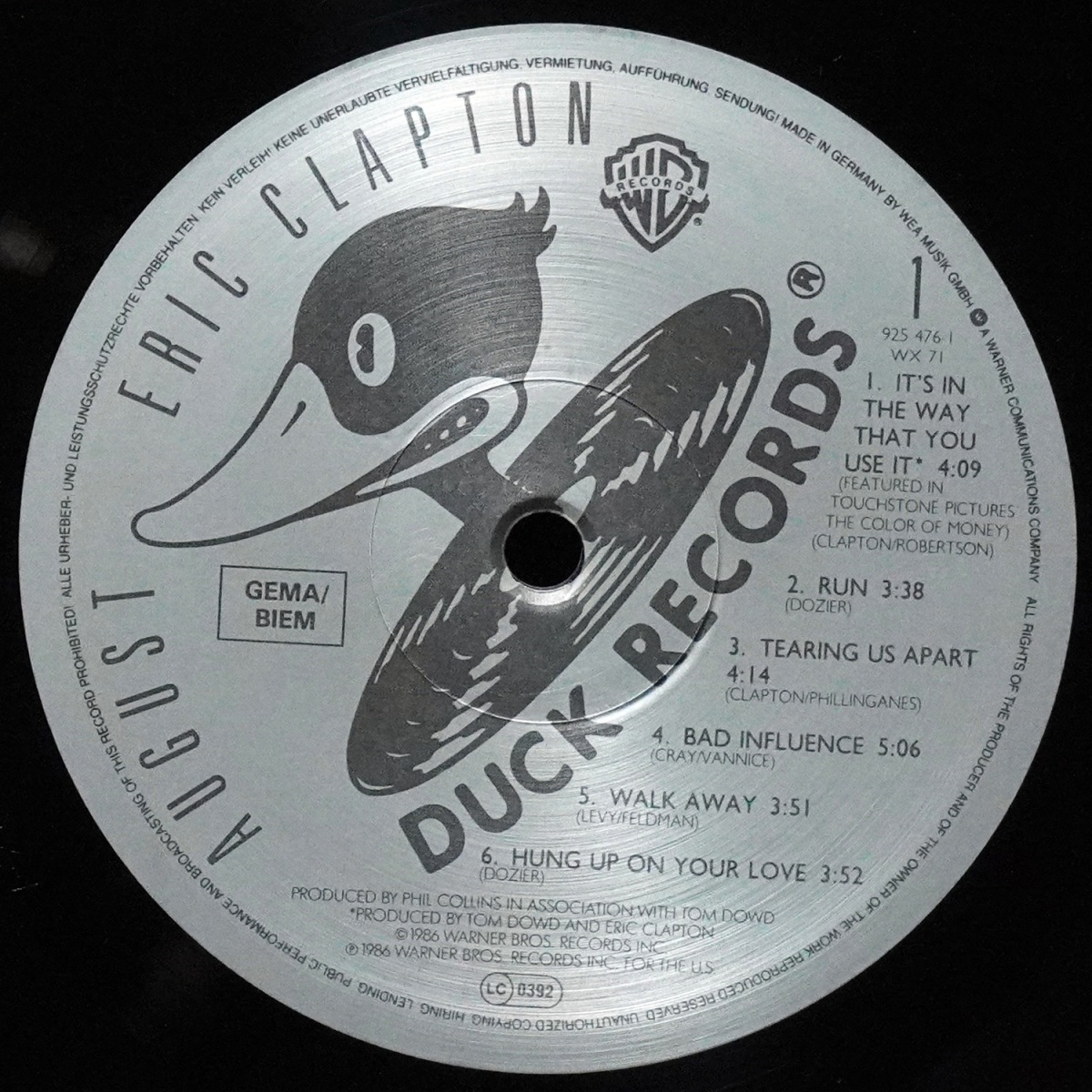 LP Eric Clapton — August фото 2