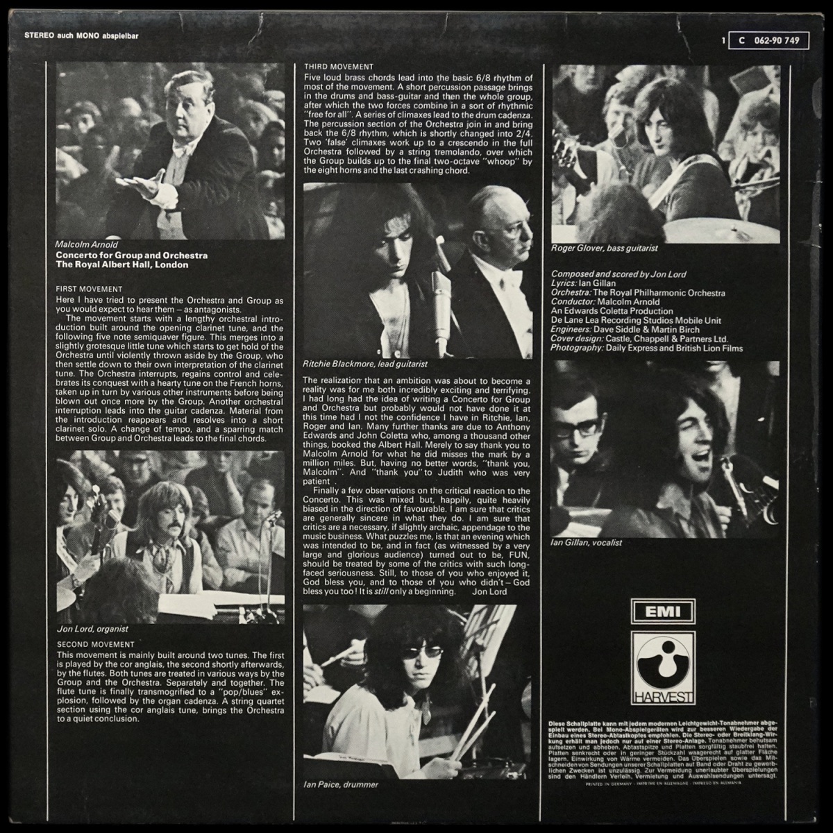 LP Deep Purple — Concerto For Group And Orchestra фото 2