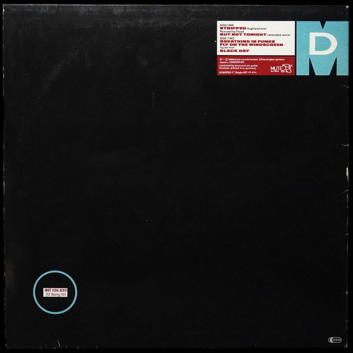 LP Depeche Mode — Stripped (Highland Mix) (макси сингл) фото 2