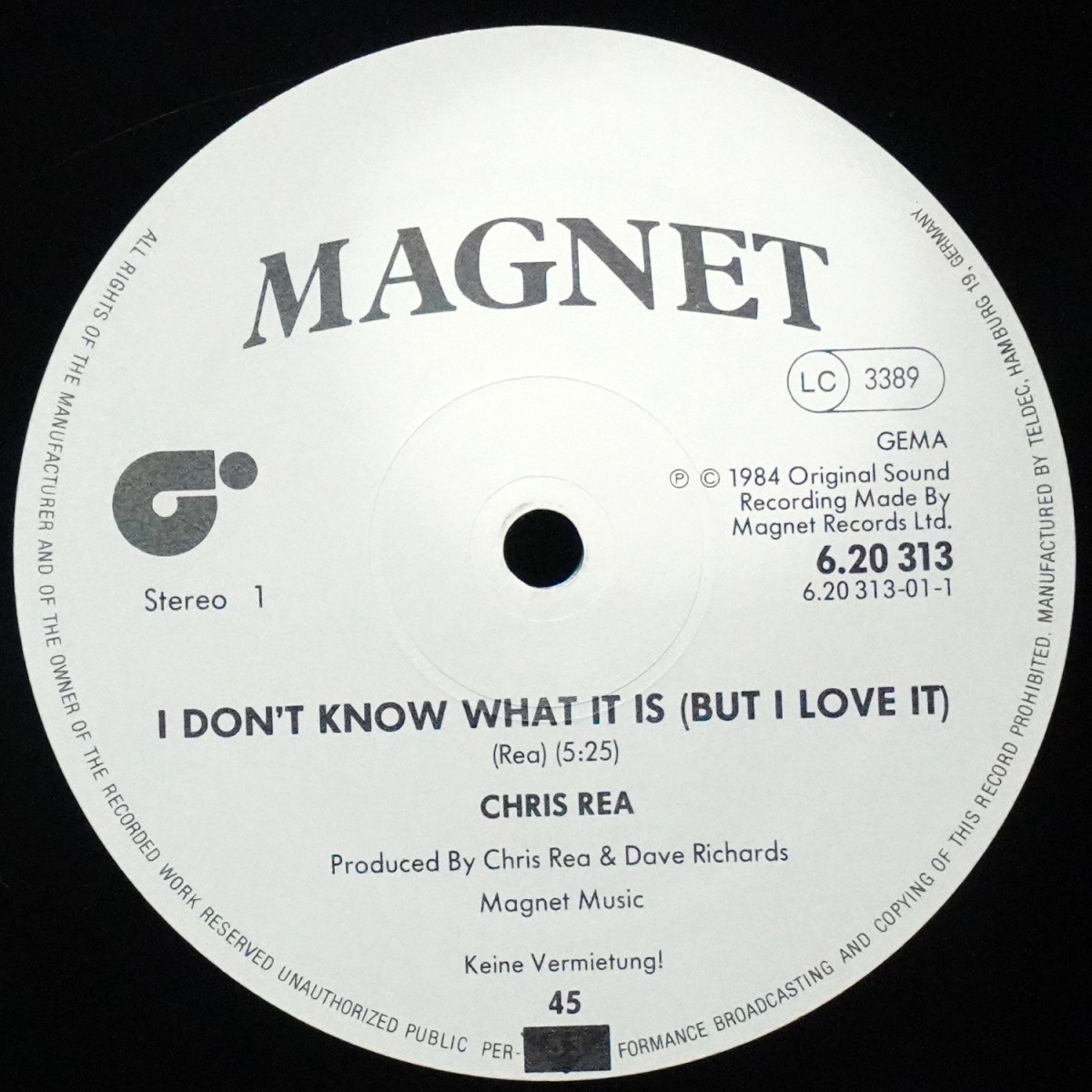 LP Chris Rea — I Don't Know What It Is (But I Love It) (Extended Version) (макси сингл) фото 2