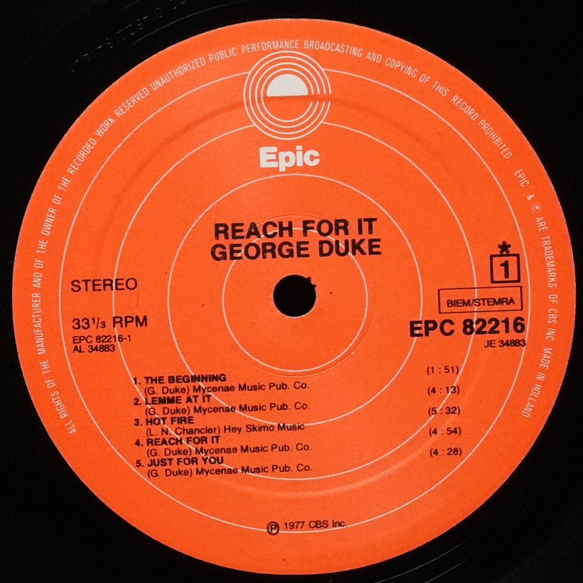 LP George Duke — Reach For It фото 2