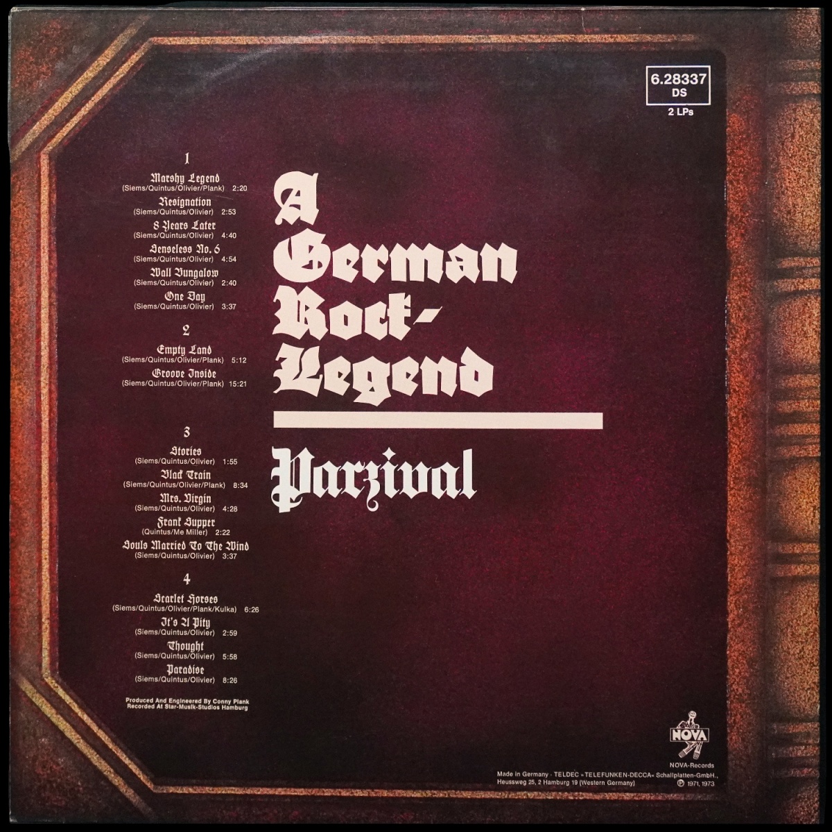 LP Parzival — A German Rock-Legend (2LP) фото 2