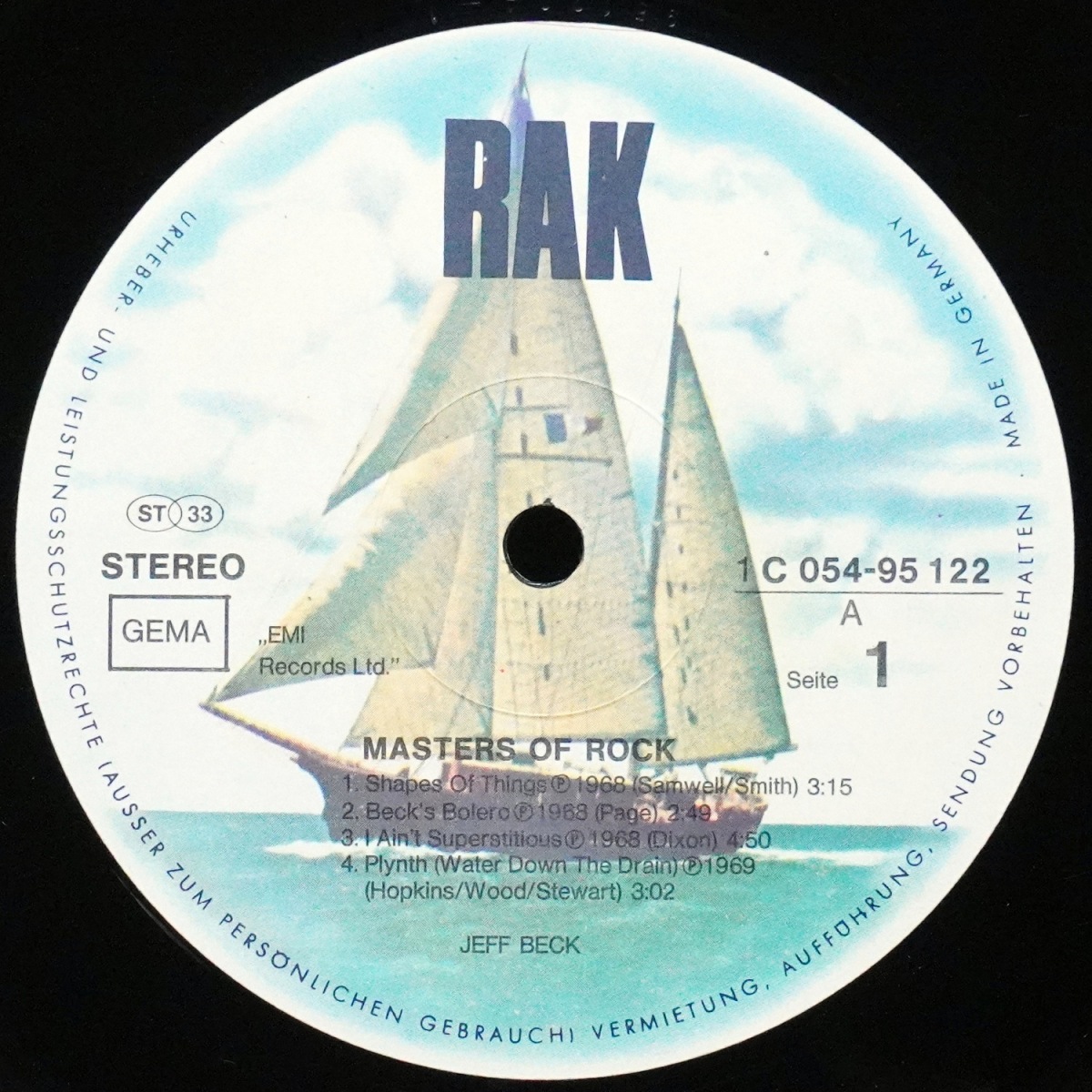 LP Jeff Beck — Masters Of Rock фото 3