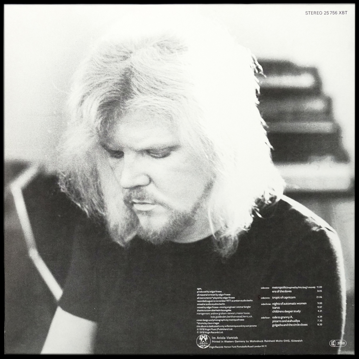 LP Edgar Froese — Ages (2LP) фото 2