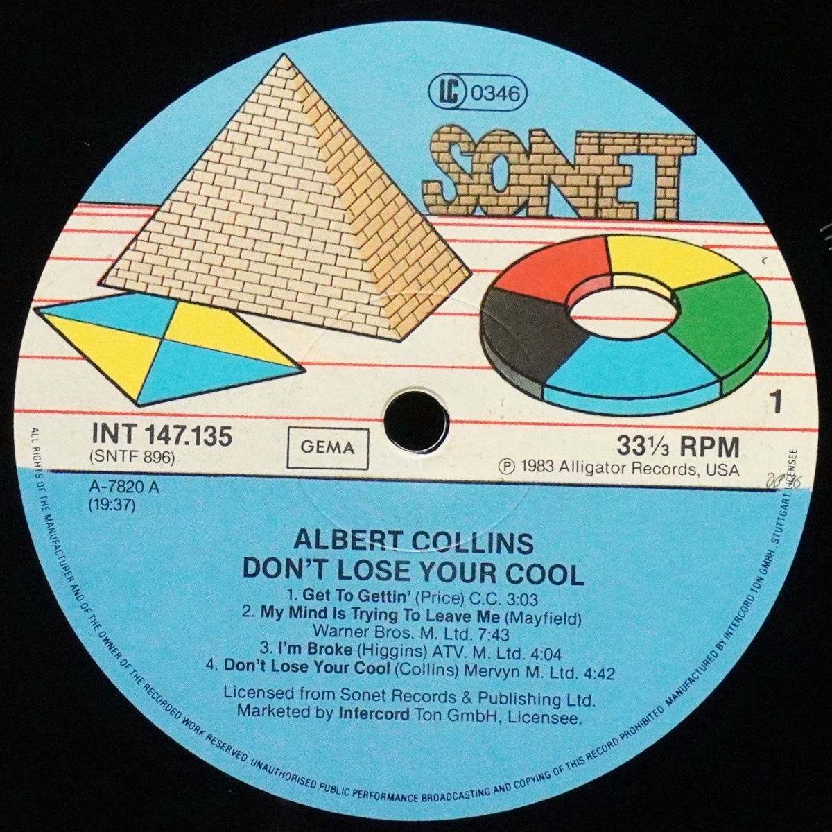 LP Albert Collins — Don't Lose Your Cool фото 3