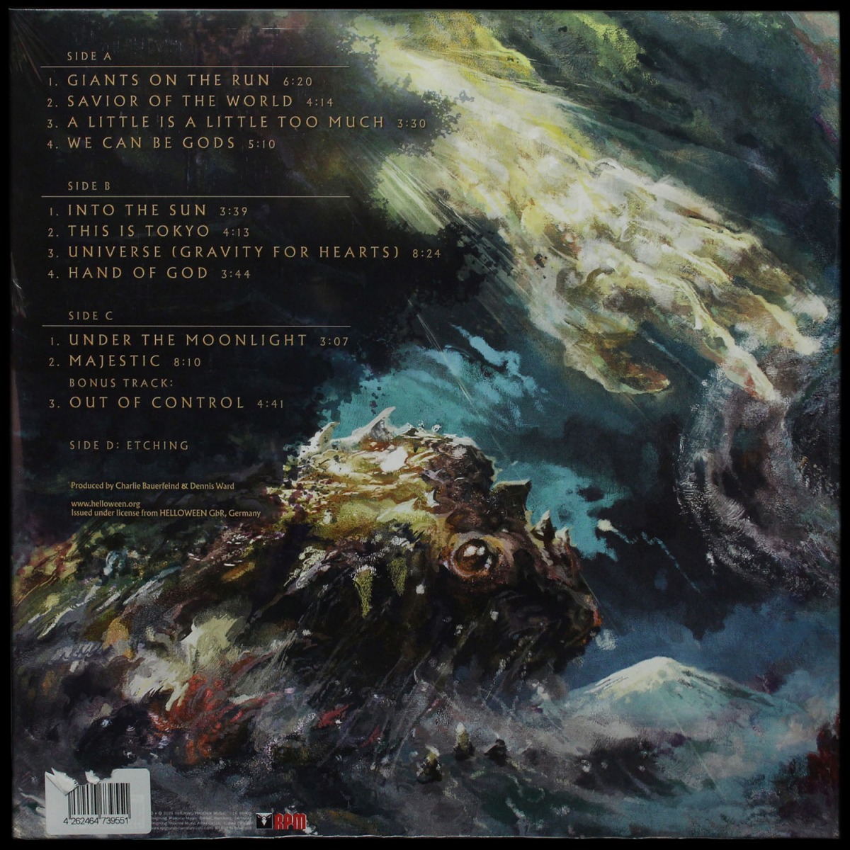 LP Helloween — Giants & Monsters (2LP,  blue monster light vinyl,  + буклет) фото 2