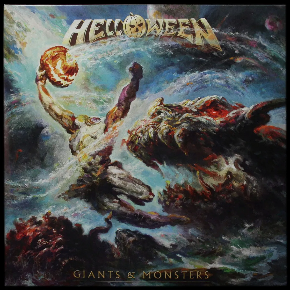 LP Helloween — Giants & Monsters (2LP,  giant black yellow vinyl) фото