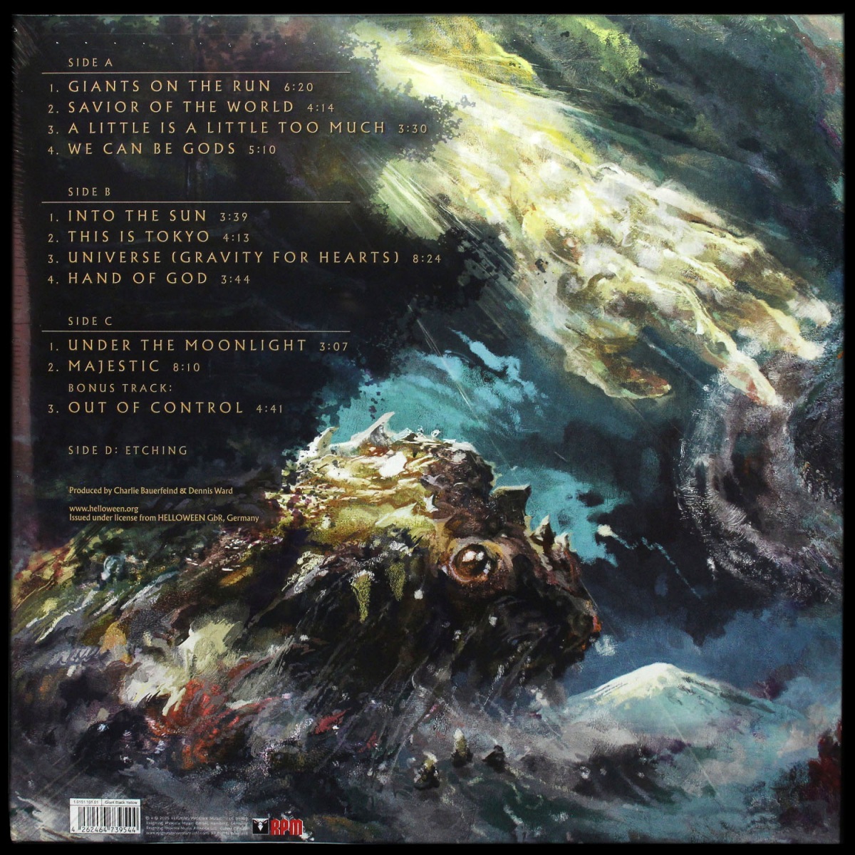 LP Helloween — Giants & Monsters (2LP,  giant black yellow vinyl) фото 2