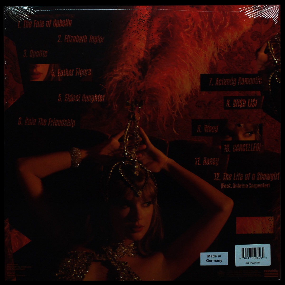 LP Taylor Swift — Life Of A Showgirl (цветной винил) фото 2