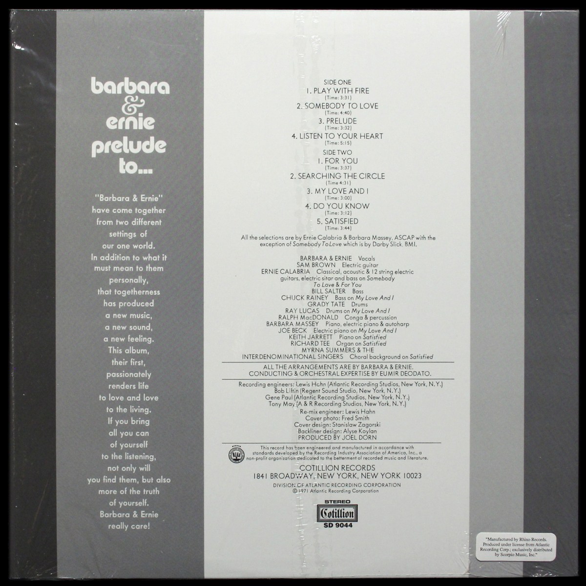 LP Barbara & Ernie — Prelude To... фото 2