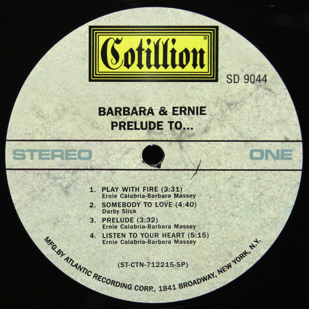 LP Barbara & Ernie — Prelude To... фото 3