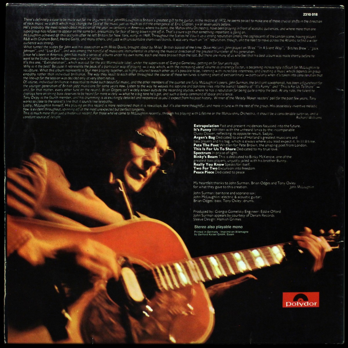 LP John McLaughlin — Extrapolation фото 2