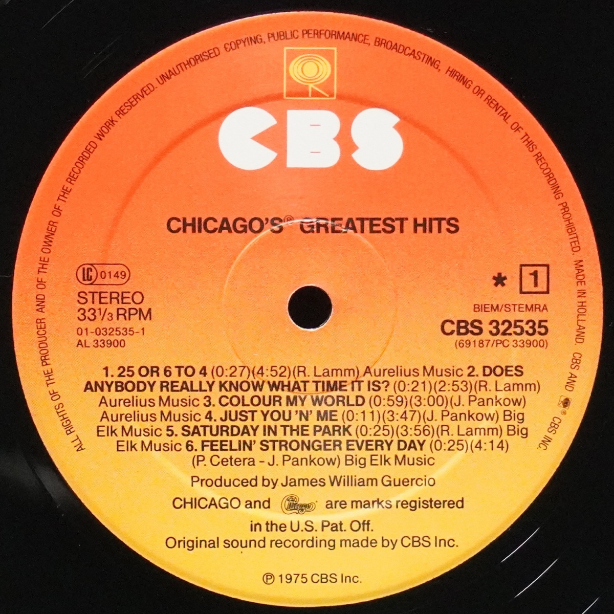LP Chicago — Chicago IX - Chicago's Greatest Hits фото 3