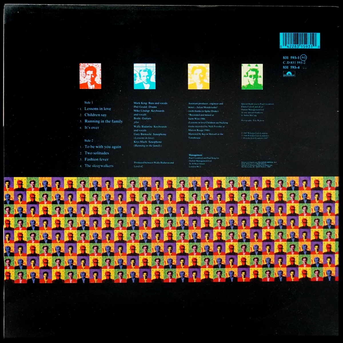 LP Level 42 — Running In The Family фото 3