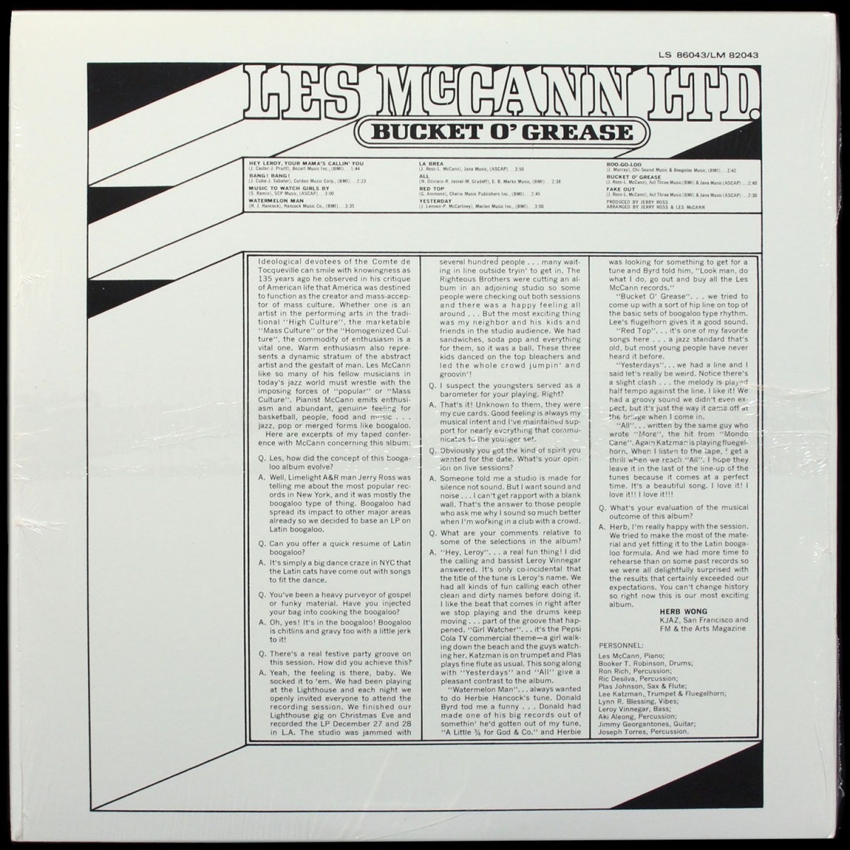 LP Les McCann Ltd. — Bucket O' Grease фото 3