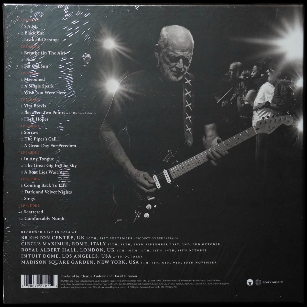 LP David Gilmour — The Luck And Strange Concerts (4LP-Box,  + буклет) фото 2