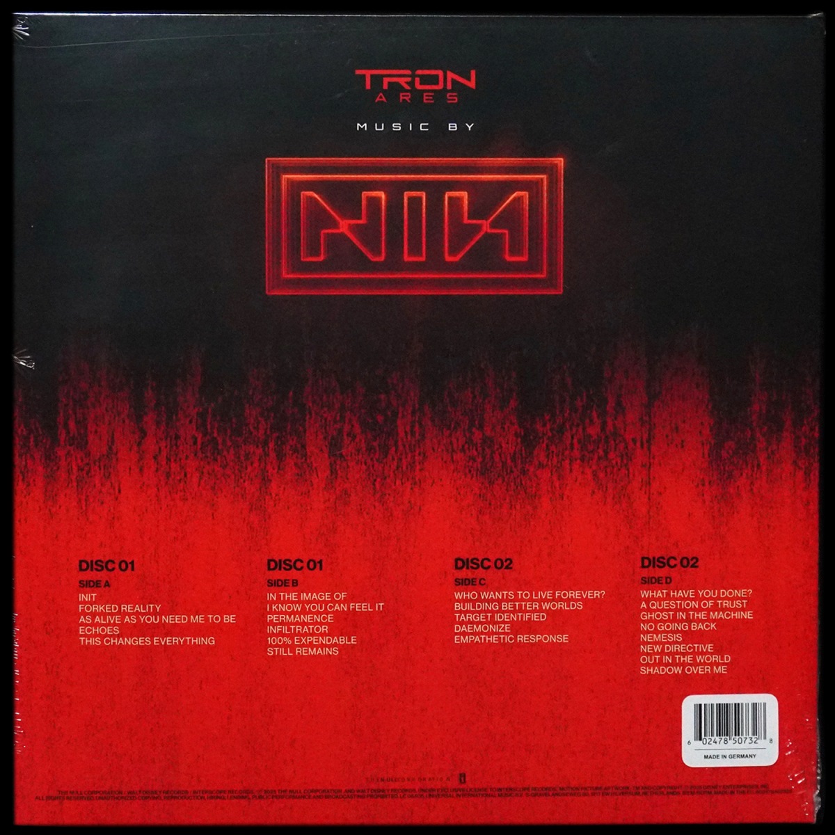 LP Nine Inch Nails — Tron: Ares (Original Motion Picture Soundtrack) (2LP) фото 2