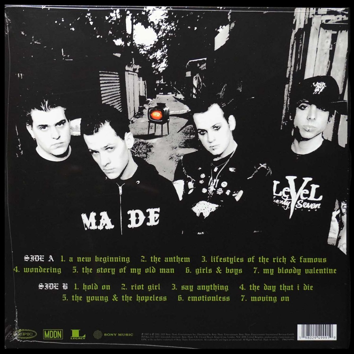 LP Good Charlotte — Young And The Hopeless (цветной винил) фото 2