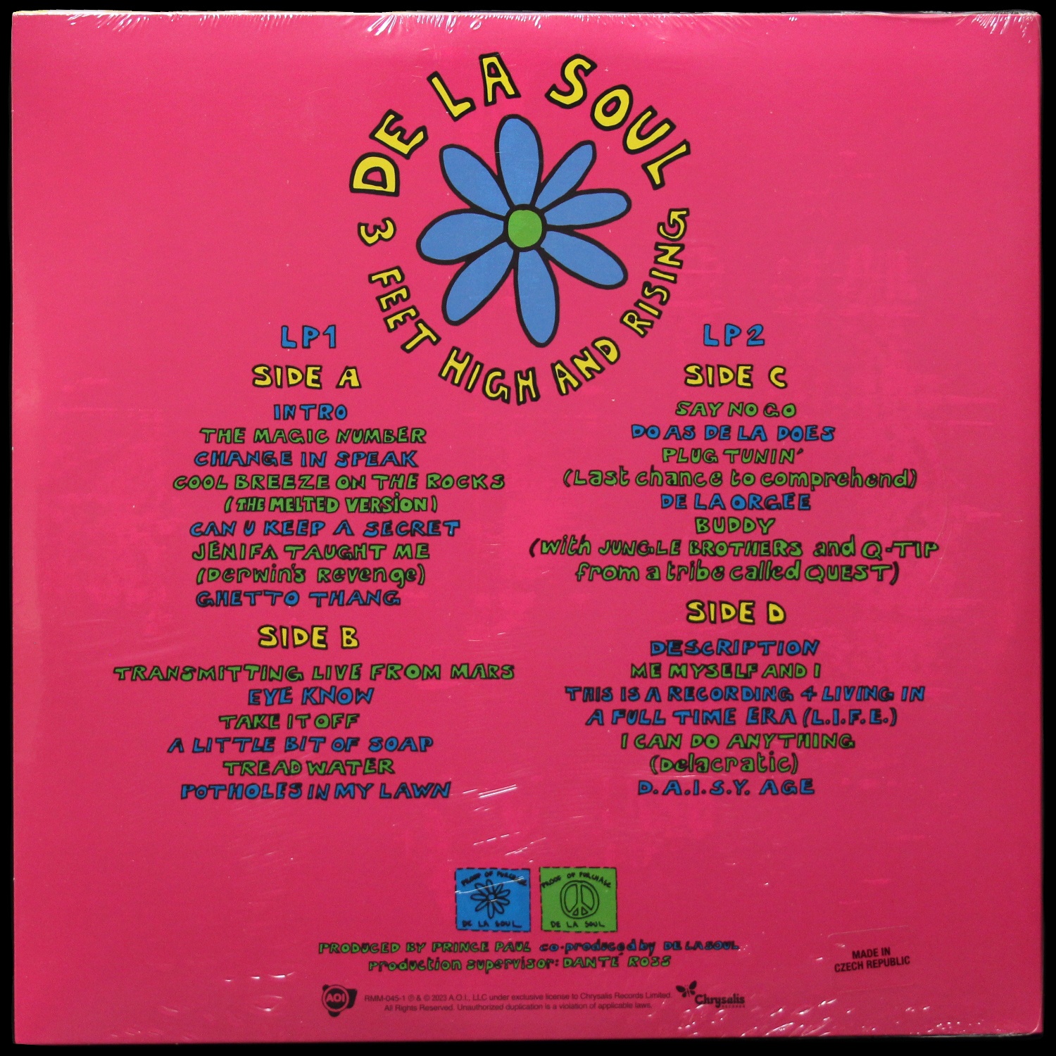 LP De La Soul — 3 Feet High And Rising (2LP,  цветной винил) фото 2