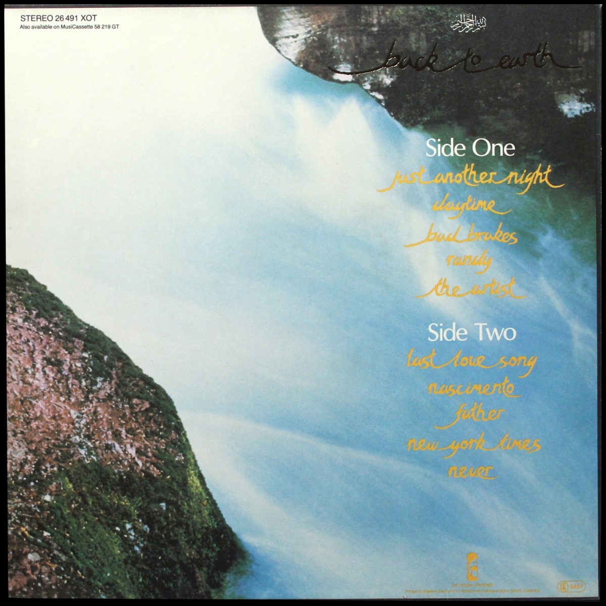 LP Cat Stevens — Back To Earth фото 2