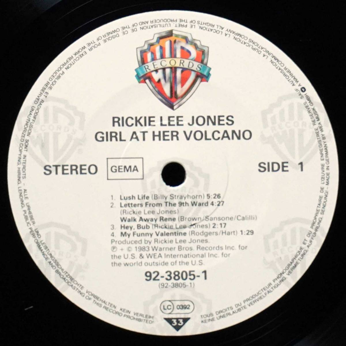 LP Rickie Lee Jones — Girl At Her Volcano (EP (мини-альбом)) фото 2