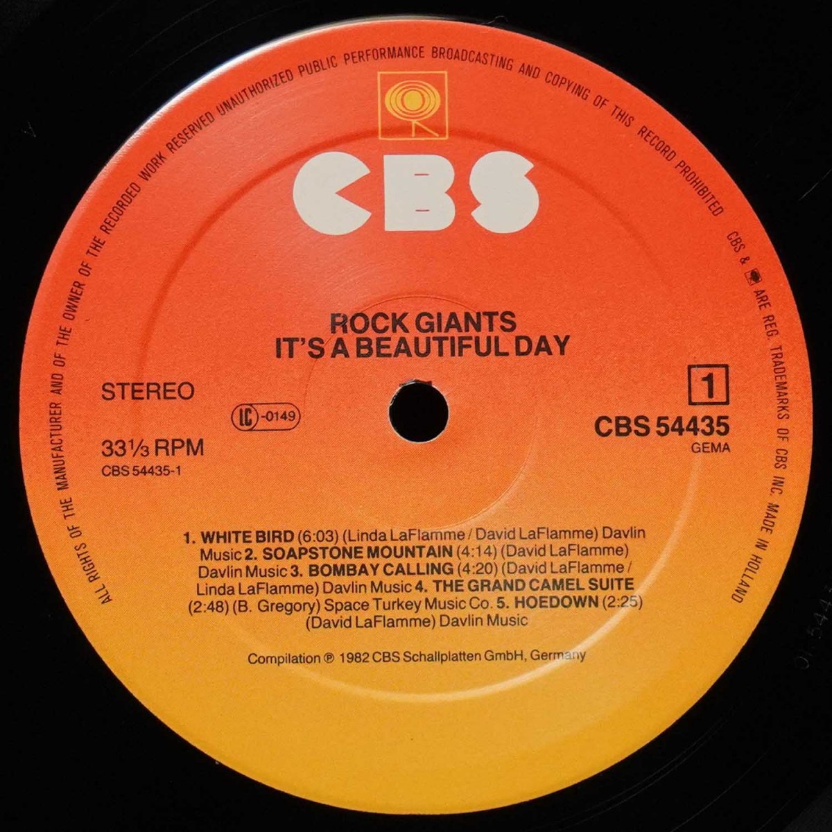 LP It's A Beautiful Day — Rock Giants фото 2