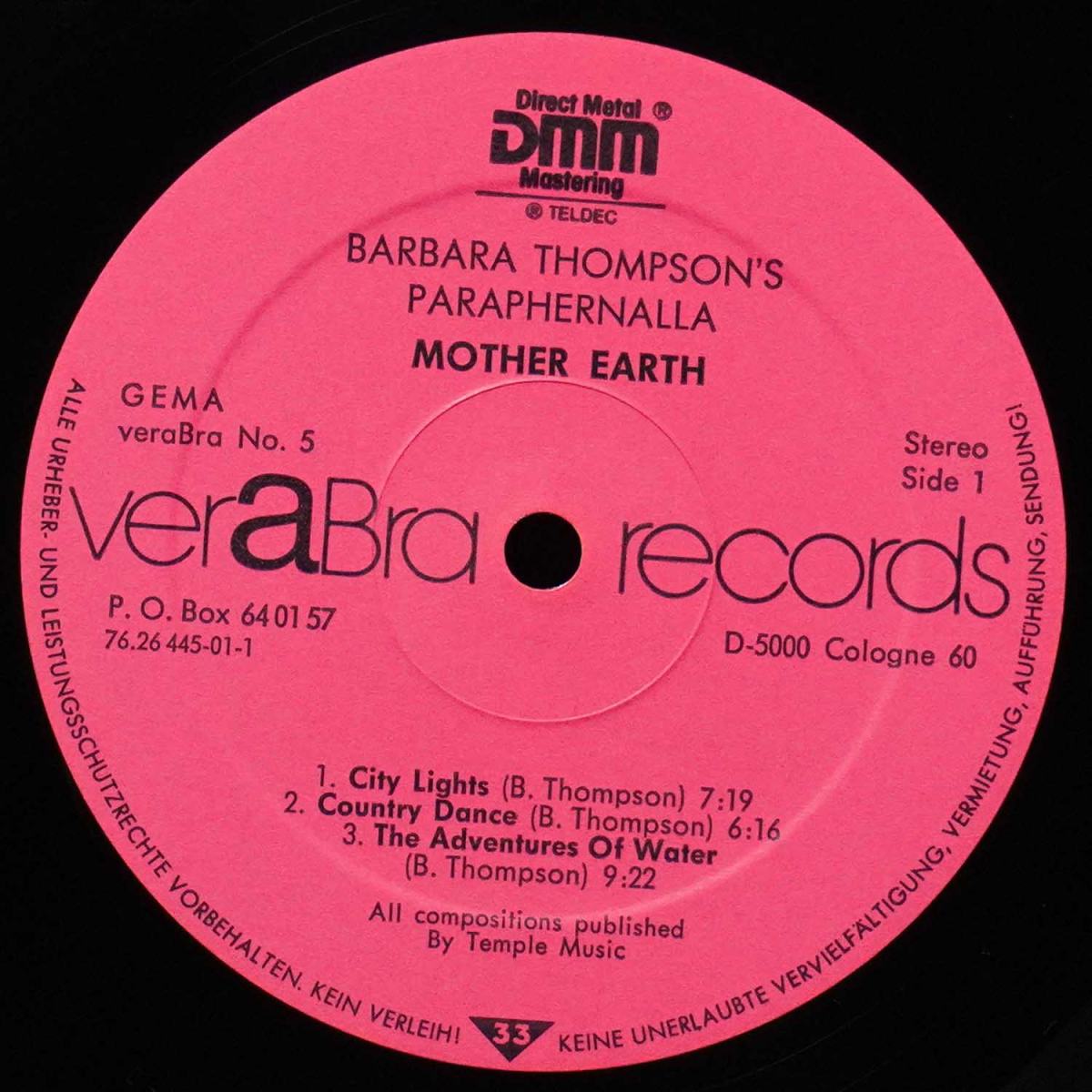 LP Barbara Thompson's Paraphernalia — Mother Earth фото 2