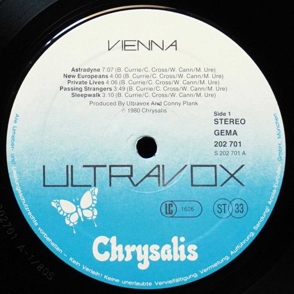 LP Ultravox — Vienna фото 2