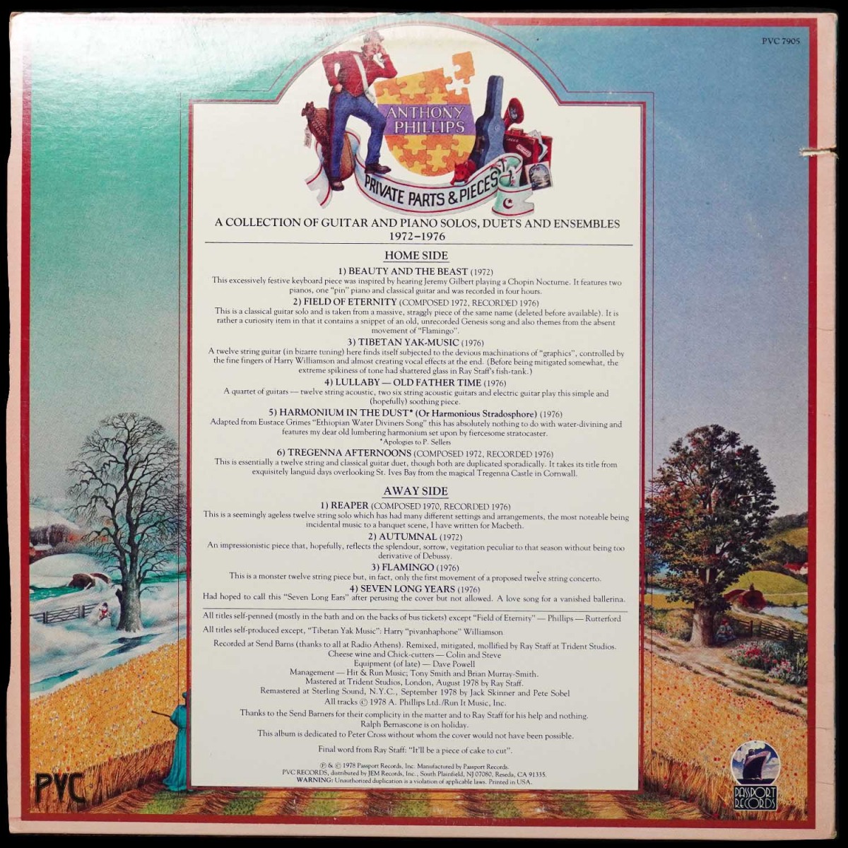 LP Anthony Phillips — Private Parts And Pieces фото 2