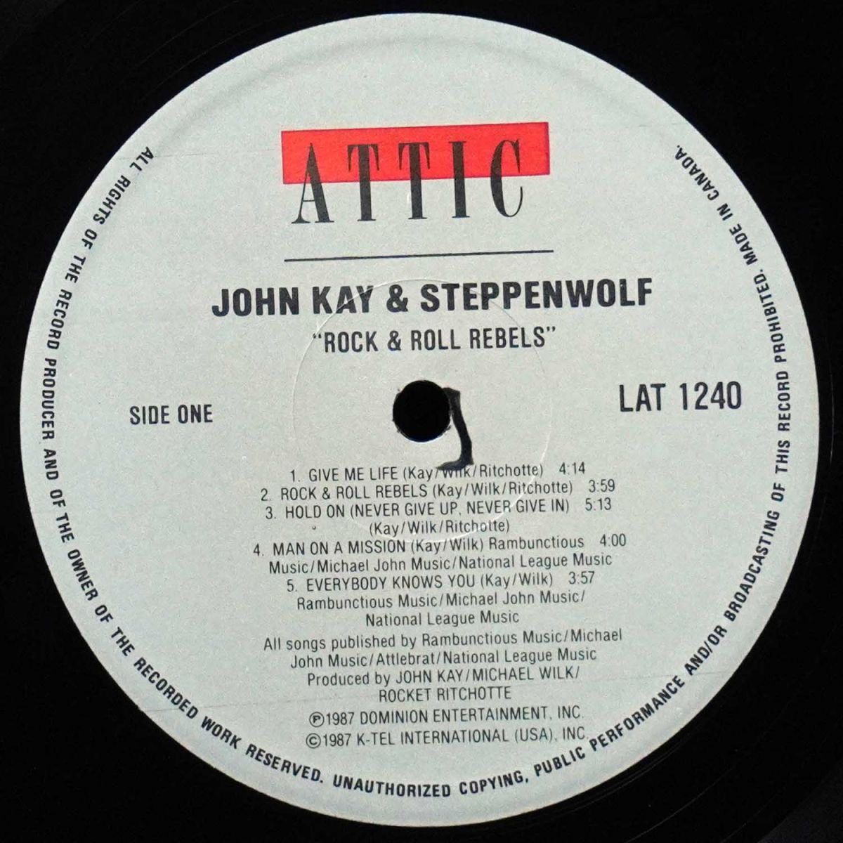 LP John Kay — Rock & Roll Rebels фото 3