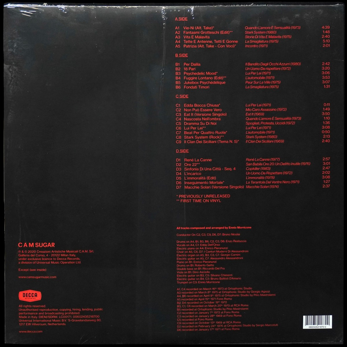 LP Ennio Morricone — Morricone Segreto (2LP) фото 2