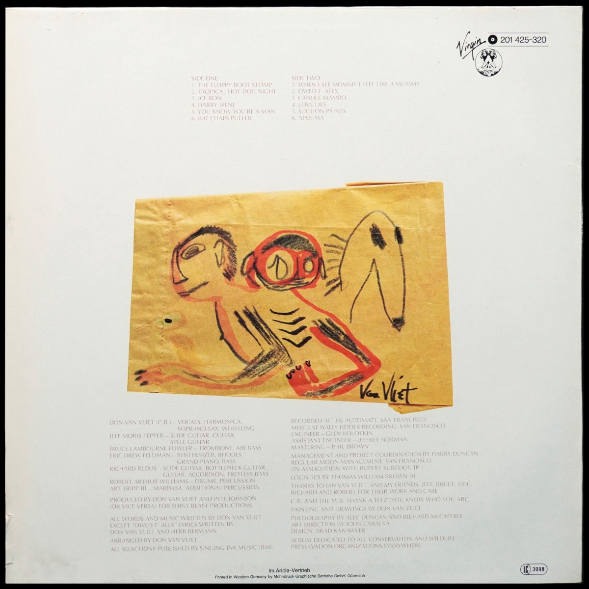 LP Captain Beefheart — Shiny Beast (Bat Chain Puller) фото 2