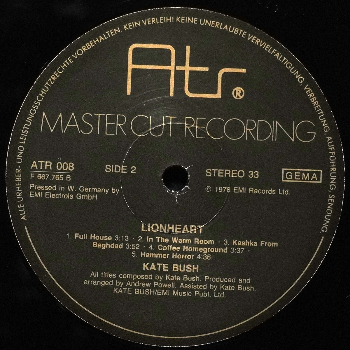 LP Kate Bush — Lionheart фото 3