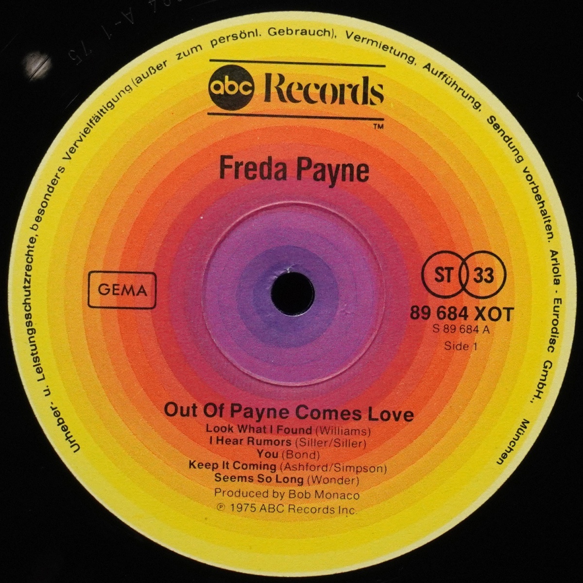 LP Freda Payne — Out Of Payne Comes Love фото 2