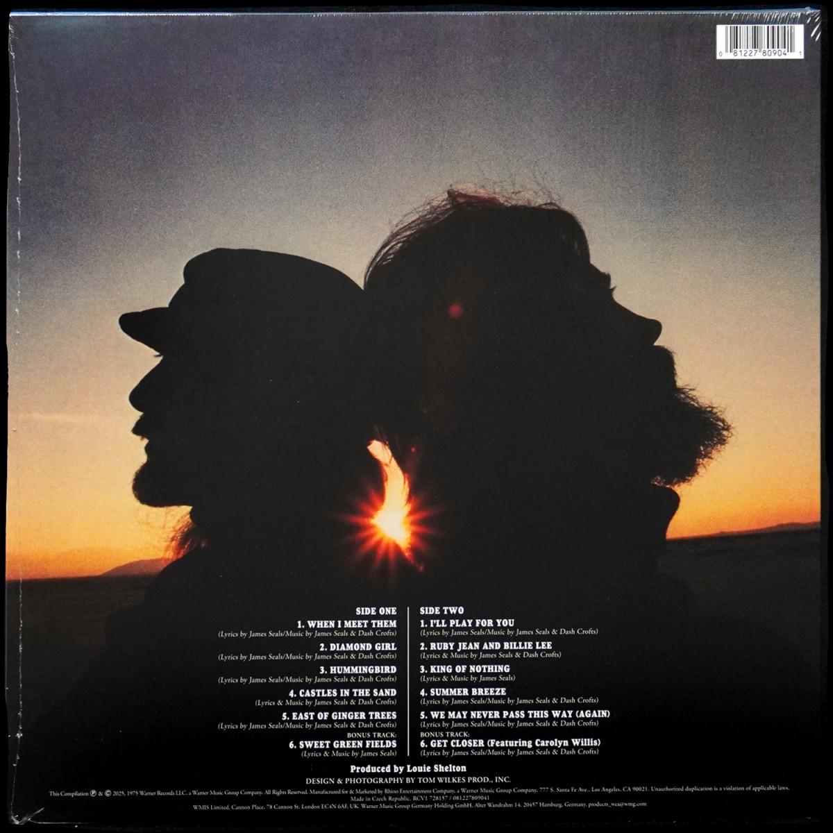 LP Seals & Crofts — Greatest Hits (цветной винил) фото 2
