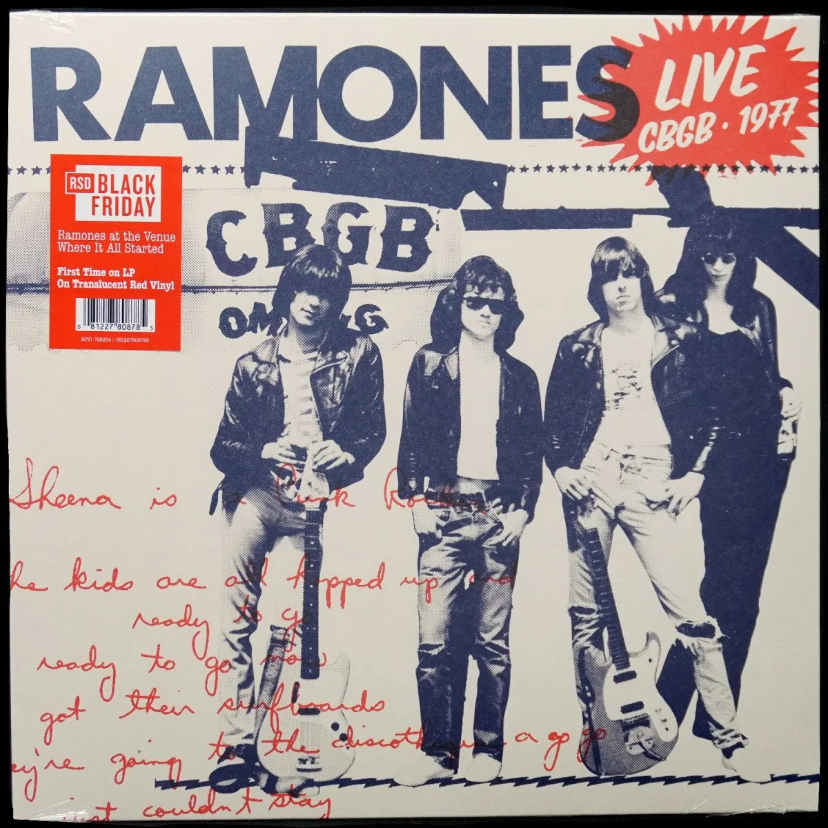 LP Ramones — Live (CBGB • 1977) (цветной винил) фото
