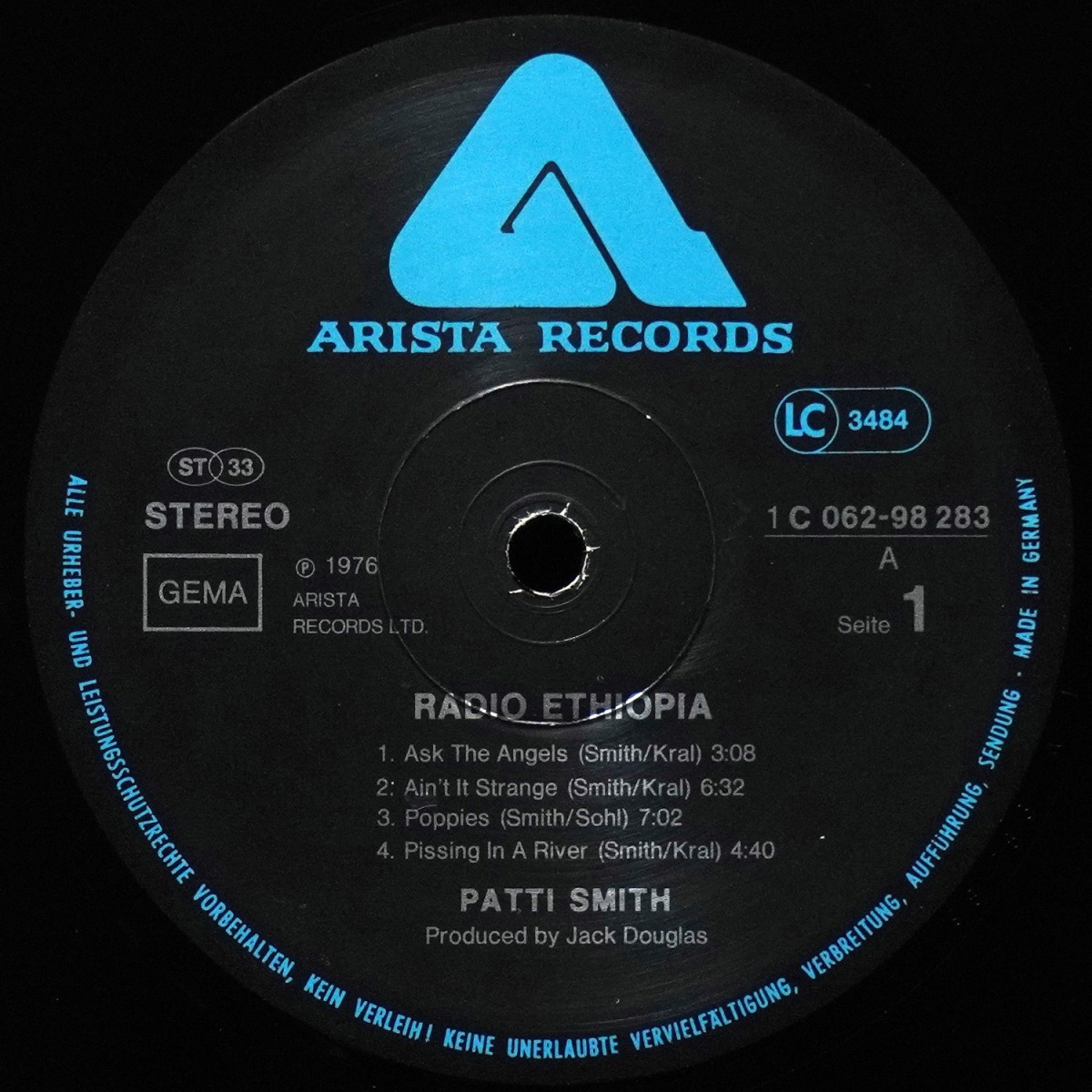LP Patti Smith Group — Radio Ethiopia фото 2