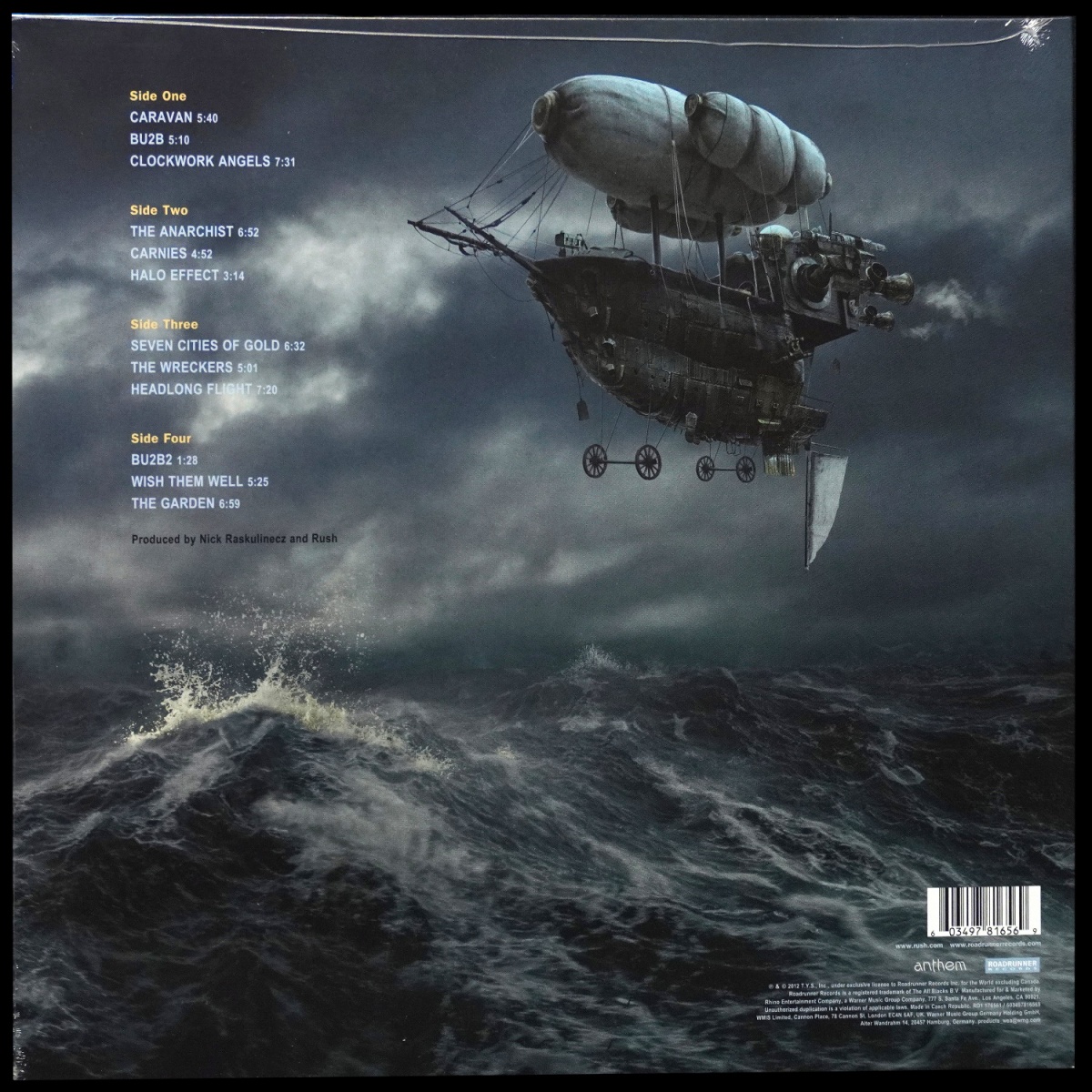 LP Rush — Clockwork Angels (2LP) фото 2