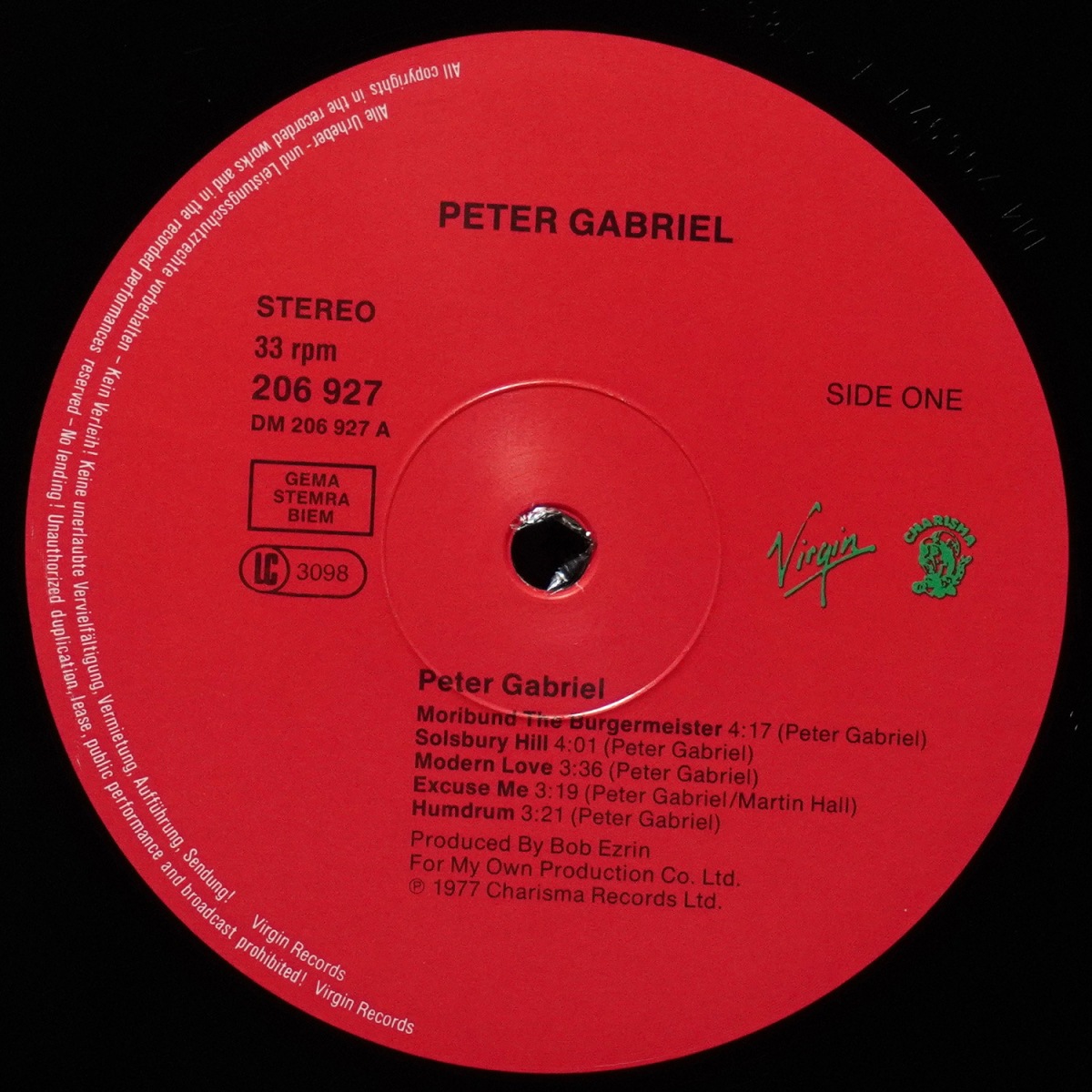 LP Peter Gabriel — Peter Gabriel фото 3