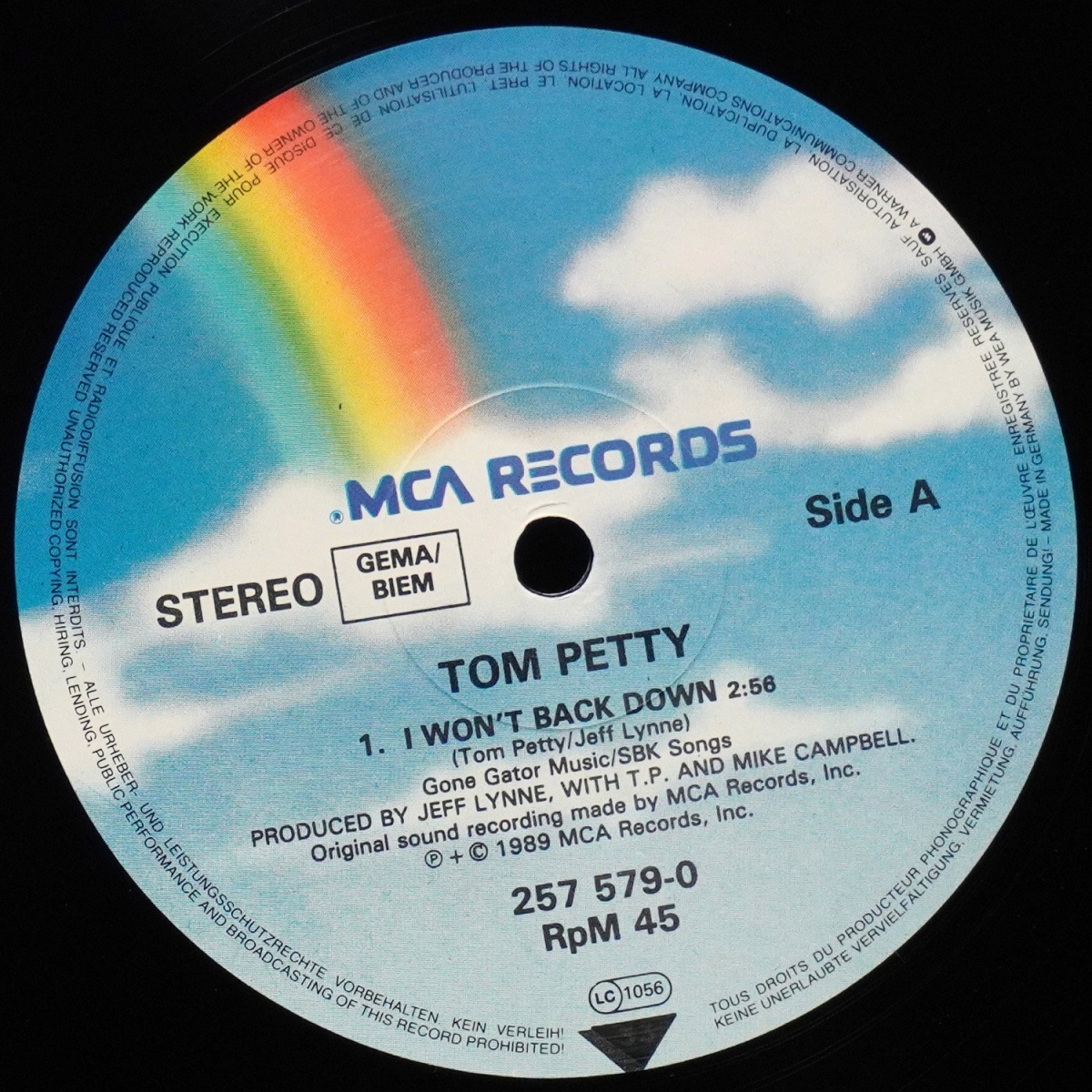 LP Tom Petty — I Won't Back Down (макси сингл) фото 3