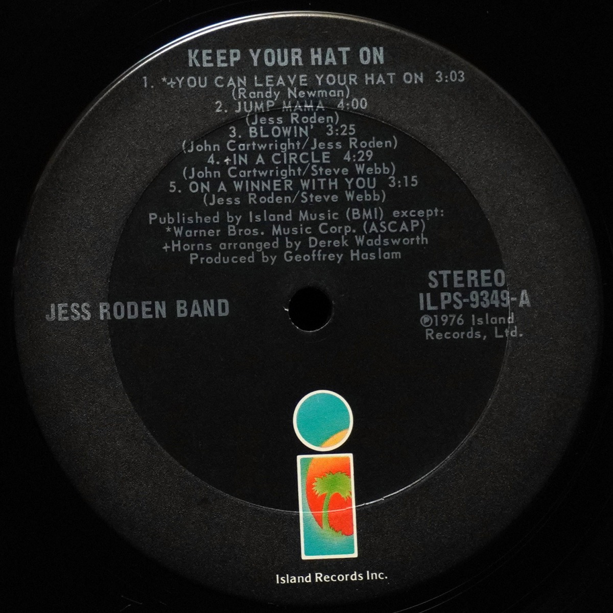 LP Jess Roden Band — Keep Your Hat On фото 2