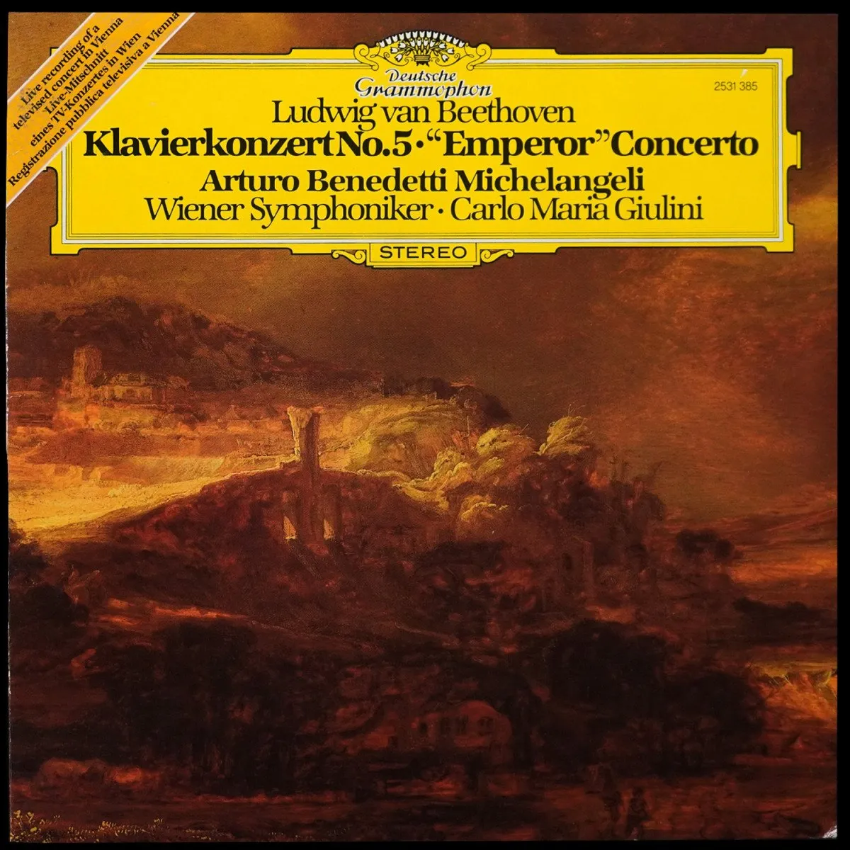 LP Carlo Maria Giulini — Beethoven:Klavierkonzert No. 5 = 'Emperor' Concerto фото