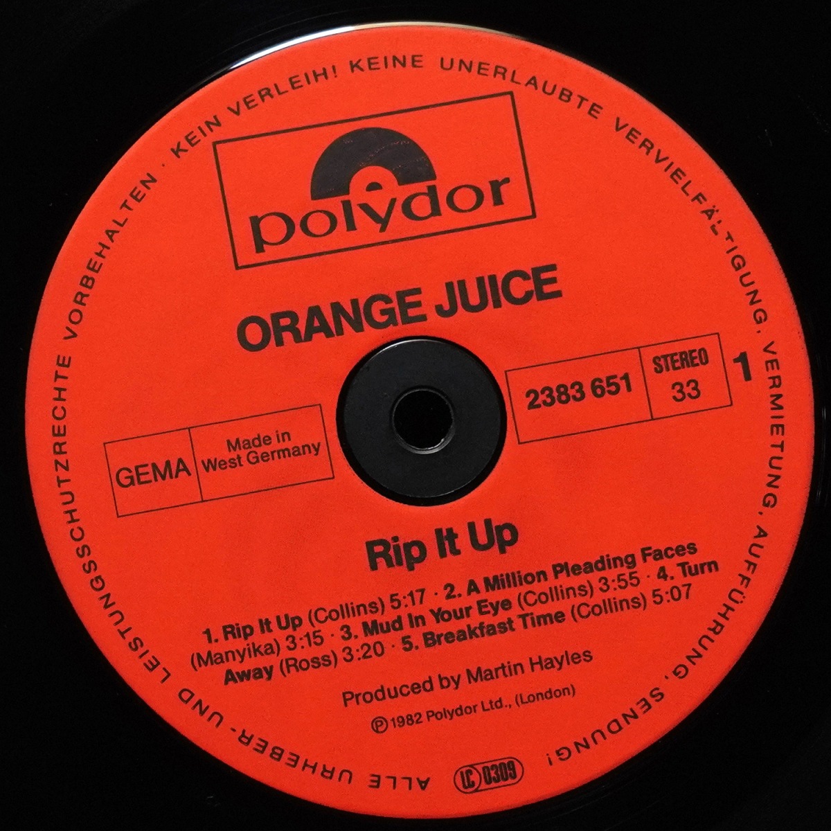 LP Orange Juice — Rip It Up фото 3