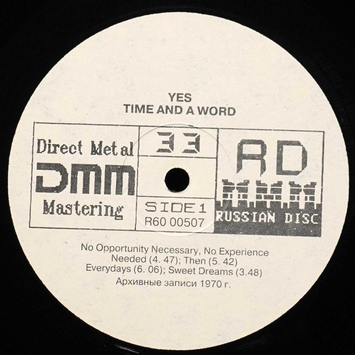 LP Yes — Time And A Word фото 2