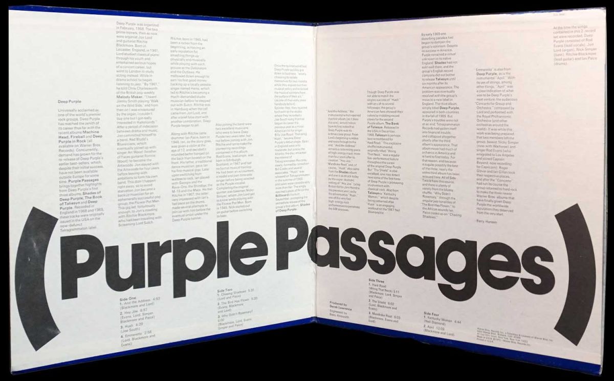 LP Deep Purple — Purple Passages (2LP) фото 7