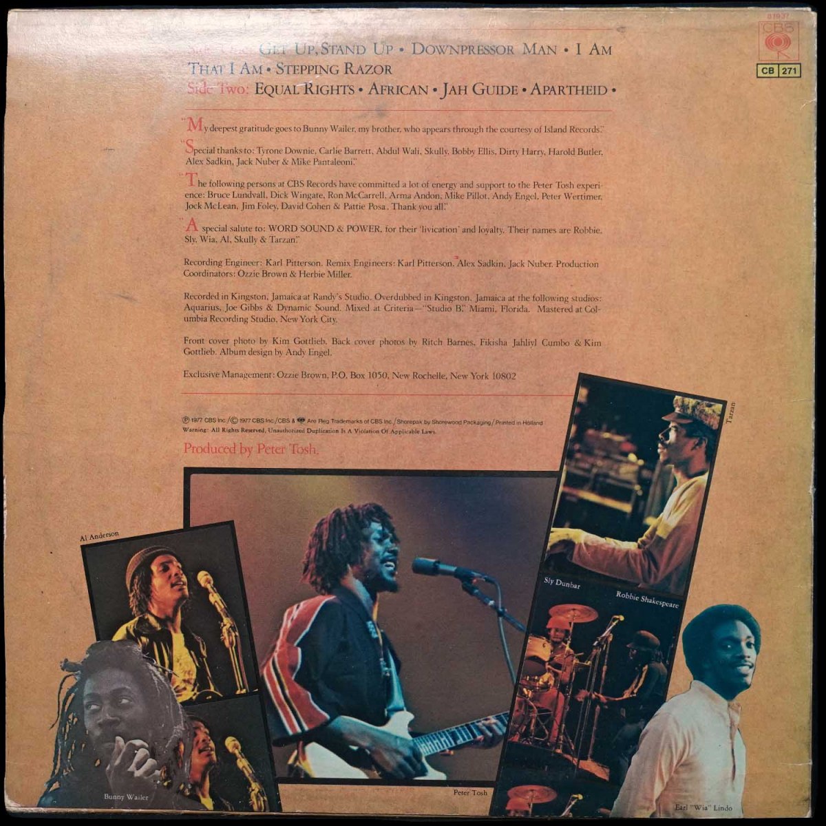 LP Peter Tosh — Equal Rights фото 2