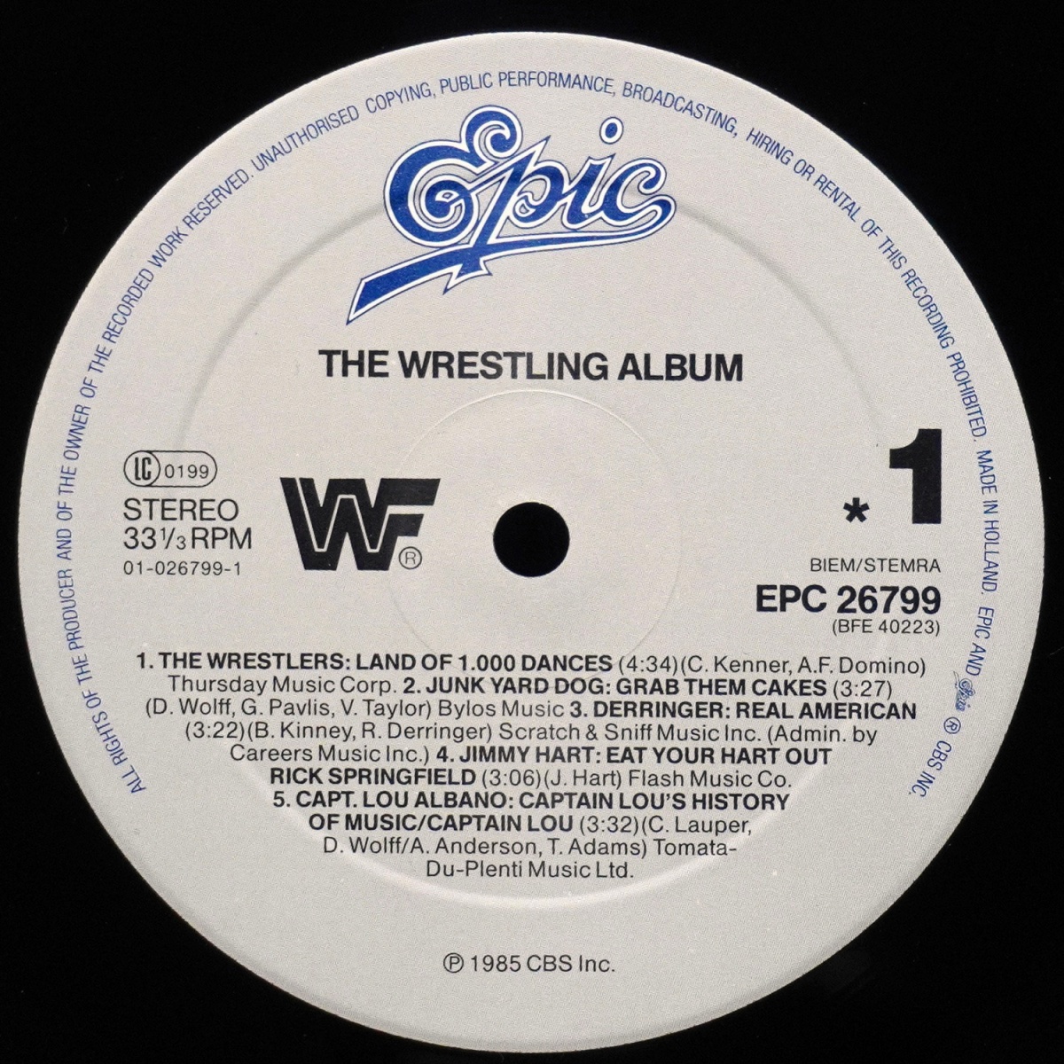 LP V/A — Wrestling Album фото 3