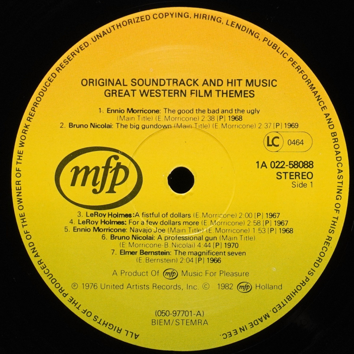 LP V/A — Great Western Film Themes фото 2