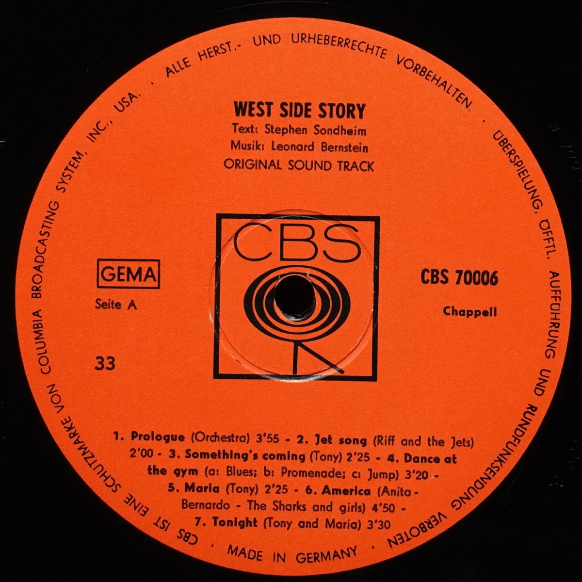 LP Leonard Bernstein — West Side Story (The Original Sound Track Recording) фото 2