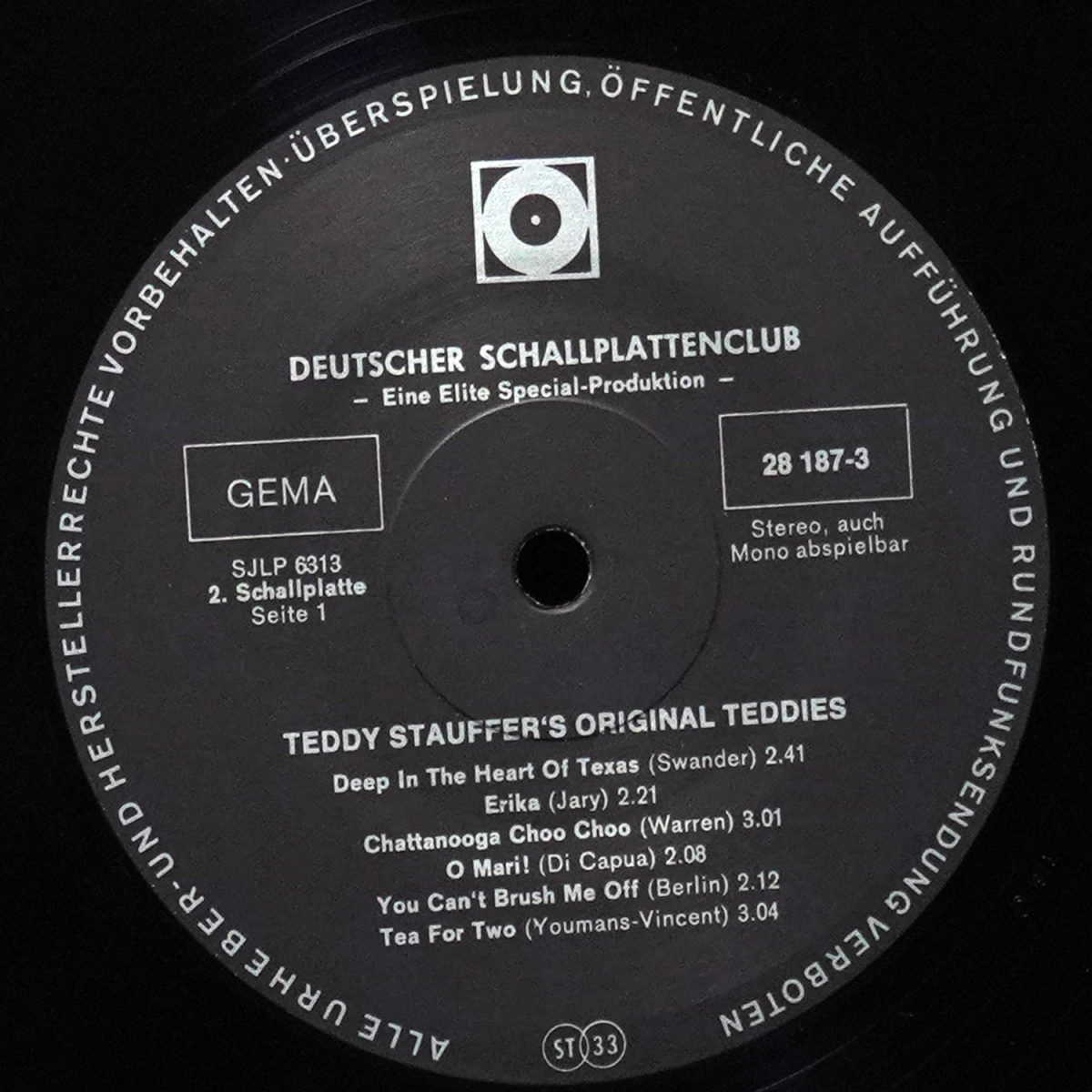 LP Teddy Stauffer — Teddy Stauffer's Original Teddies (2LP, клубное издание) фото 2